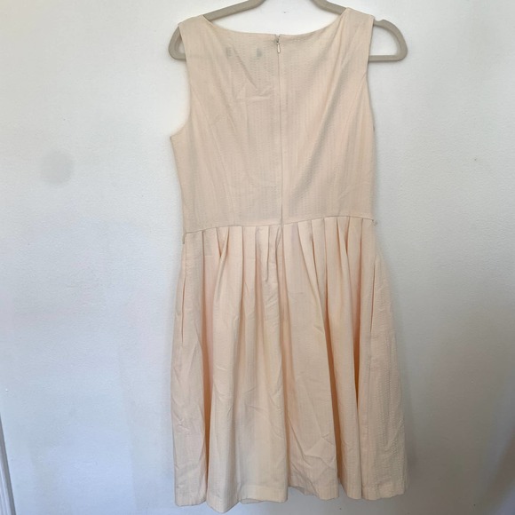 Ellen Tracy Blush Pink Crossover Sleeveless Mini Dress 8 - Picture 4 of 5